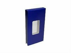 100 VHS Tape Cardboard Sleeve w Window, Bottom Load, BLUE - JS85BLUE FREE SHIP