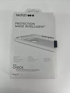 Tech21 Evo Check Case Slim Thin Cover For Google Pixel XL 5.5" Clear/White NEW - Picture 1 of 3