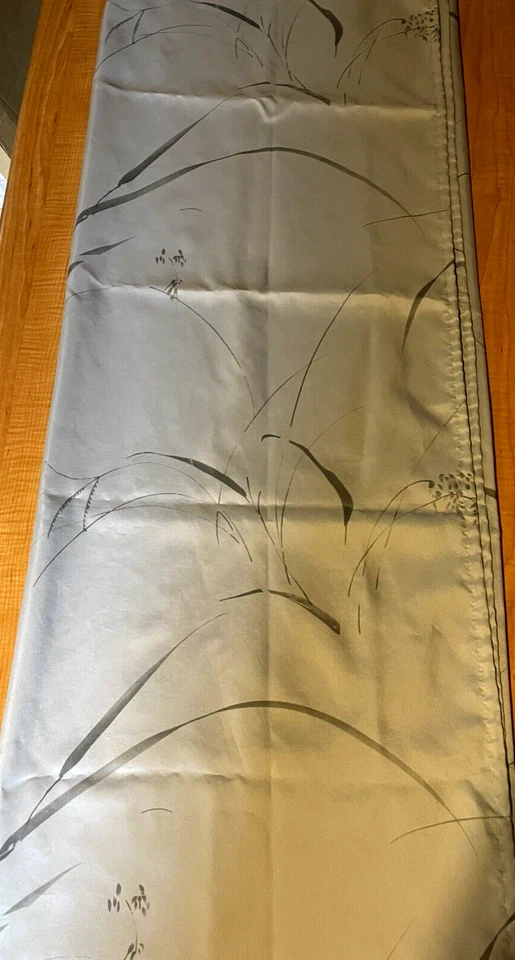 Cortina de Ducha Gris Plateado Color Agua Japonés Bambú Hierba 70" x 72" Foto 1 de 4