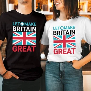 CAMISETA (RF 3) Votar REFORMA UK Let's Make Britain Great Nigel Farage Camisa - Imagen 1 de 1