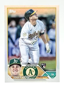 2023 Topps Serie 1 Rainbow Foil #95 Jonah Bride RC Oakland Athletics - Imagen 1 de 2
