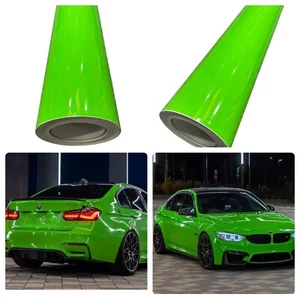 Super Gloss Viper GreenVinyl Wickelblatt Autofolie Luftblasenfreie Verpackung UK - Bild 1 von 12