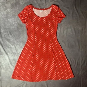 Red Dress White Polka Dots Disneys Minnie Mouse Halloween Costume Size 4 Women - Picture 1 of 13