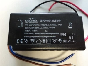 Transformador LED regulable Eaglerise EBP040V0120LSD1P 40 vatios - 12V tensión constante - Imagen 1 de 1
