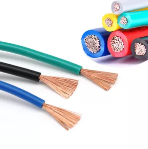 0.3mm²~6mm² RV Pure Copper Stranded Cable PVC Insulated Flexible Wire Multicolor - Picture 1 of 5