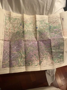 WWII BRITISH WAR OFFICE MAP 1943 ~ BOLZANO ITALY~ No 4072 ~1:500,000~33"X25" - Picture 1 of 7
