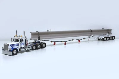 DCP Peterbilt 389 Bridge Beam Oversize Load Truck ERMC Trailer 164 Diecast Model - Image 1 of 4