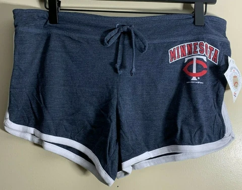 Minnesota Twins Running Shorts Womens Medium M Campus Lifestyle MLB Genuine Cover