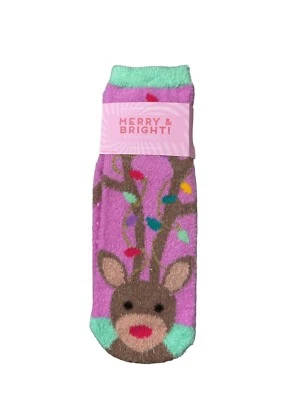 Носки BATH & BODY WORKS Merry And Bright From Holly Deer НАПОЛНЕННЫЕ ШИ НЕСКОЛЬЗЯЩИЕ - Изображение 1 из 2