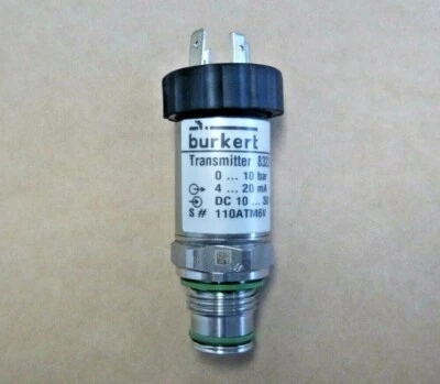 New Burkert - 8323 Pressure Transmitter 552068, 10-30VDC, 4-20mA, 0-10 bar - Imagem 1 de 4