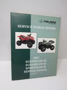 OEM Polaris 2001 Scrambler & Sportsman 50 90 Shop Repair Service Manual 9916576 - Foto 1 di 3