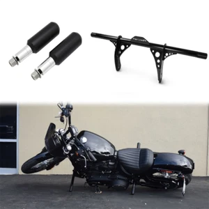 Front & Rear Crash Bar For Harley Dyna Street Bob FXDB Low Rider FXDL 2006-2017 - Picture 1 of 16