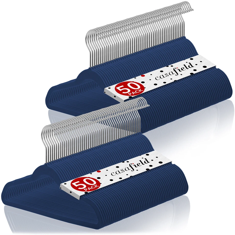 100 cabides infantis de veludo 14" de largura para roupas infantis vestidos calças camisas - Imagem 1 de 1