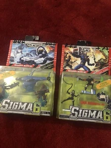 2 Unopened G.I Joe Sigma 6 :  Silent Venom + Shark Bite 3 figures Packs - Picture 1 of 8