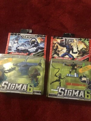 2 paquetes de 3 figuras G.I Joe Sigma 6: Silent Venom + Shark Bite sin abrir Foto 1 de 4