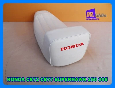 Fit HONDA CB72 CB77 SUPERHAWK WHITE CAFE SEAT STYLE   #BI2459# Foto 1 de 4