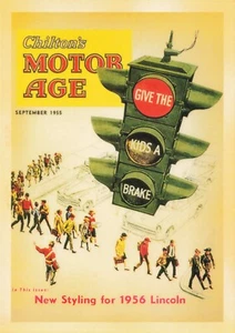Postcard Advertising Chilton's Motor Age 1956 Lincoln 4x6 Modern Print - Picture 1 of 2