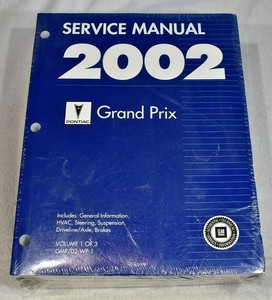 Repair Manuals Literature For 2002 Pontiac Grand Prix For Sale Ebay