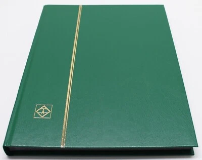 绿色 32 页精装邮票库存书,黑页,9 条/页,灯塔 — 第 1/4 张图片