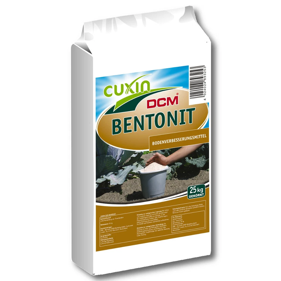 Cuxin Bentonit 25 kg gekörntes Gesteinsmehl Bodenaktivator Bodenverbesserer