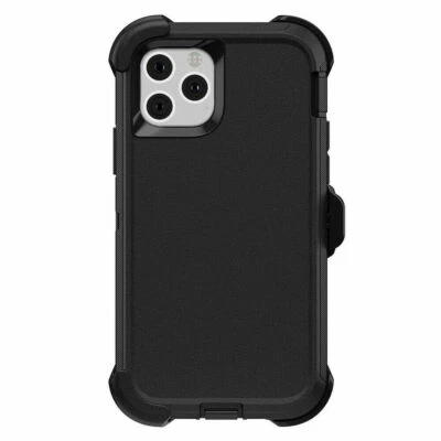 Defender Case Cover For Apple iPhone 11 (Belt Clip Holster Fits Otterbox) Black - Image 1 of 4