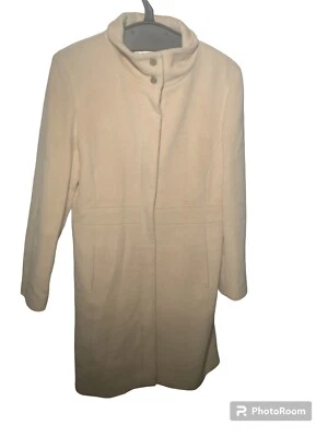 Calvin Klein Full Length long angora/wool blend women's casual Coat Camel - Image 1 of 4
