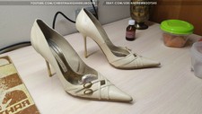 GIANMARCO LORENZI EU 37 US 7 pointed toe high heels classic leather pumps