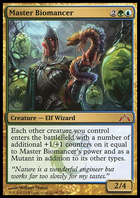 MASTER BIOMANCER NM Gatecrash mtg Gold - Elf Mythic - Image 1 of 1