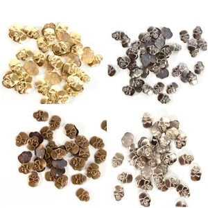 50 & 100pcs Metal Skull Iron On or Hot Fix Studs in Various Colours Lower Price - Picture 1 of 10