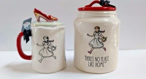 RAE DUNN Wizard Of Oz "THERE'S NO PLACE LIKE HOME" Canister & MUG SET NWT HTF - Picture 1 of 6