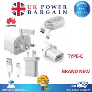 Original Huawei Netz Ladegerät Adapter & Typ C für Huawei P20, P20 Pro, Honor 9 - Bild 1 von 5