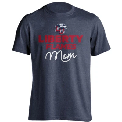Liberty University Flames Mom Logo Tee Mother Short Sleeve T-Shirt - Image 1 of 4