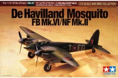 Tamiya 60747 1/72 De Havilland Mosquito FB Mk.VI/NF Mk.II Aircraft Model Kit JP - Photo 1/3