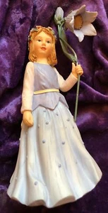 Kathy Killip 2001 Figurine Wildflower Angels Violets for February Demdaco China - Picture 1 of 5