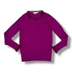 Boden Gr.10 M/L Barbie rosa Rüschenbesatz Wolle + Baumwolle Pullover Sweater K0041 - Bild 1 von 7