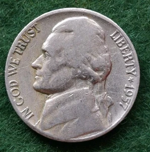 5 Cent Münze, Vereinigte Staaten, Jefferson Nickel, 1957, U.S. Mint - Bild 1 von 2