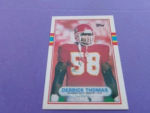 Topps 1989 negociado #90T Derrick Thomas novato radiocontrol - Imagen 1 de 4
