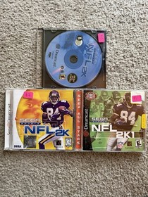 LOT OF NFL 2K AND NFL 2K1 GAMES FOR SEGA DREAMCAST (UNTESTED)