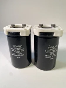 (2) SIEMENS KONDENSATOREN B43441-S4907-T1, 900UF+50/-10%, 350V V26803-B1-V66 - Bild 1 von 4