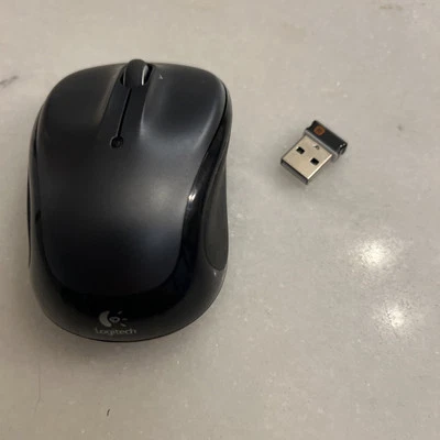 Logitech M325 USB Black Wireless Mouse With Sync Dongle Tested Works - Image 1 of 4