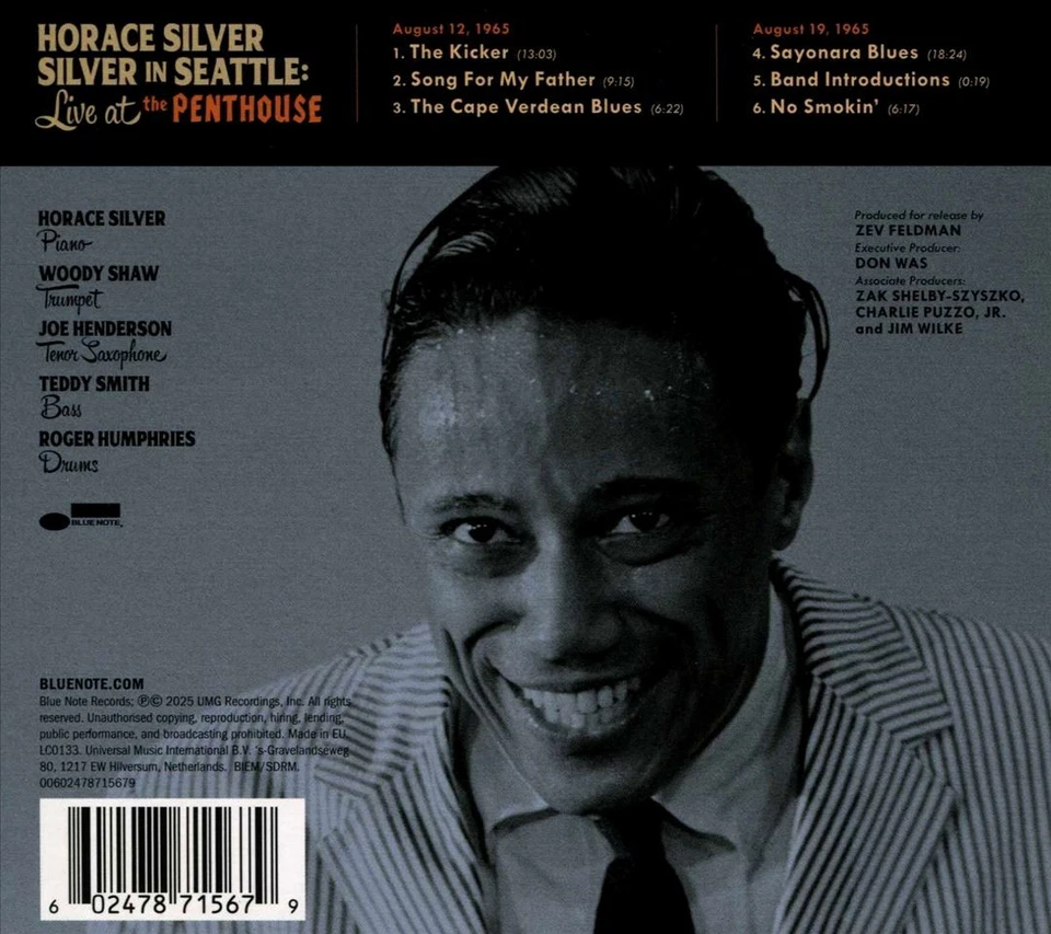 HORACE SILVER / HORACE SILVER QUINTET SILVER IN SEATTLE: LIVE AT THE PENTHOUSE N - Image 1 of 1