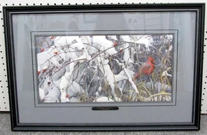 28" X 18" ROBERT BATEMAN NEVE FRESCA - CARDINALE - STAMPA RAFFIGURA UN'AUTO (EZS003099) - Foto 1 di 8