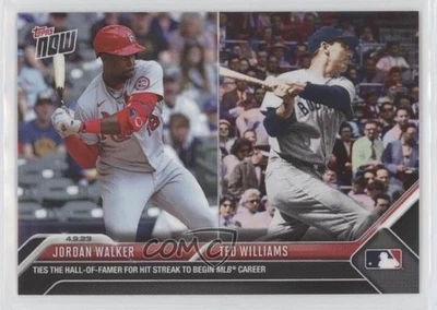 2023 Topps Now /2968 Jordan Walker Ted Williams #87 Rookie RC HOF - Image 1 of 2