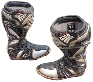 Fox Racing PRO FORMA Motocross Motorcycle Riding Boots Black Mens Size US 11 - Picture 1 of 8