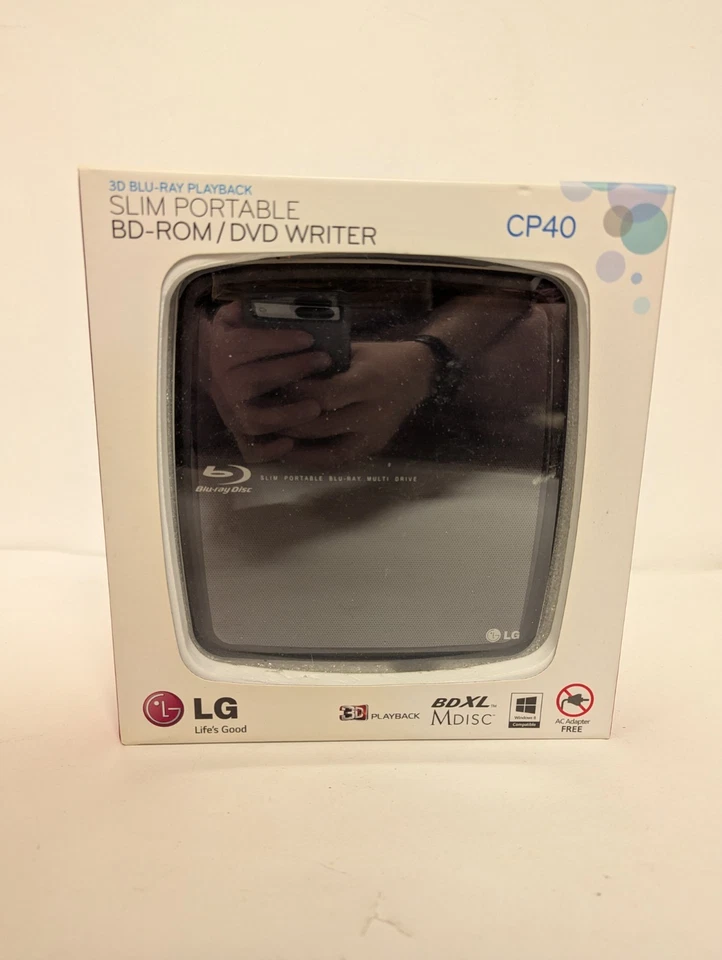LG SLIM PORTABLE BLU-RAY MULTI DRIVE USB Computer CP40NG10 UNIT ONLY S/H