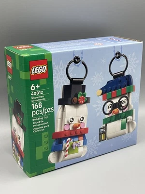 LEGO 40812, Juego de Adornos Muñeco de Nieve, 2 Muñeco de Nieve, Adulto y Niño, Nuevo en Caja, Caja Como Nueva (3) Foto 1 de 4