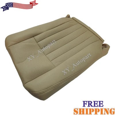 Cubierta de asiento de cuero perforado inferior para conductor Lincoln Navigator 2003-2006 color tostado Foto 1 de 4