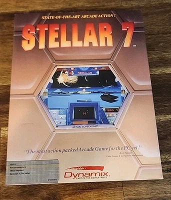 Stellar 7 - Big Box Amiga Action/ Adventure Computer Game Dynamic/Sierra Family - Image 1 of 4