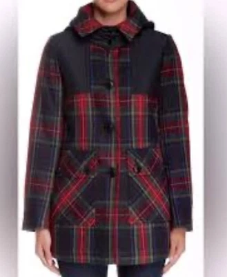 135 PENDLETON Abrigo de Lana a Cuadros Forro Acolchado Tartán Con Capucha 8 Foto 1 de 4