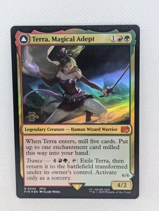 Terra Magical Adept Prerelease FOIL MTG Magic Gathering FF Final Fantasy 6 VI - Picture 1 of 8
